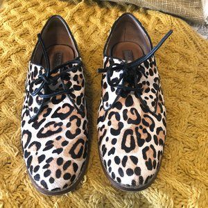 Halogen 'Lacey' Calf Hair, Leopard Oxford, (Women 8M)